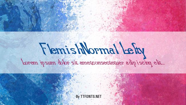 Flemish-Normal Lefty example